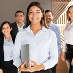 A group of young entrepreneurs