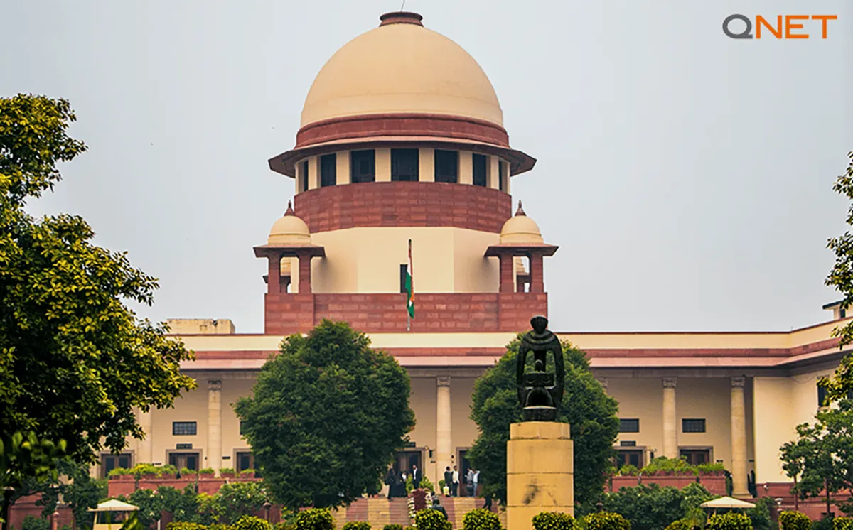 QNET and Supreme court of India building day time