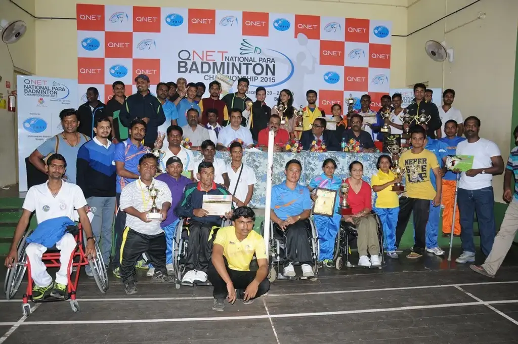 participants and winners and para badminton 2015