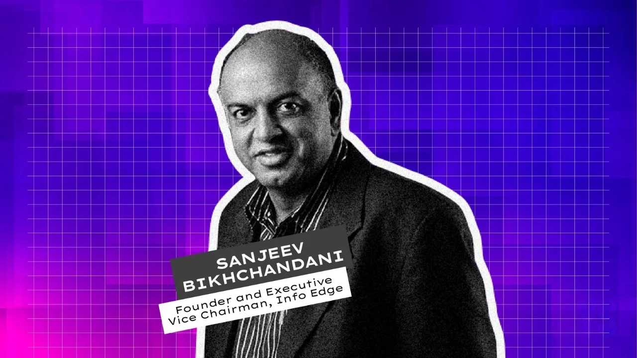 sanjeev bikhchandani purple background